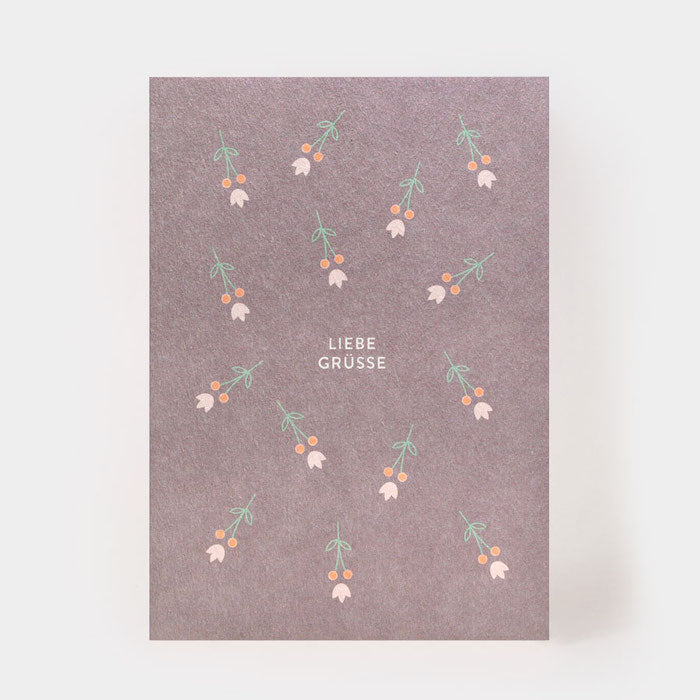 Postkarte - Liebe Grüsse | Kartenmarie - toietmoi-laboutique