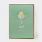 Postkarte mit Umschlag - Hurra du bist da | Kartenmarie - toietmoi-laboutique