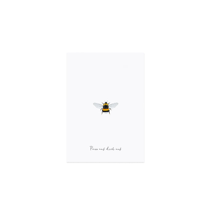 Postkarte - Biene | Eulenschnitt - toietmoi-laboutique