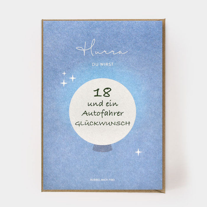 Rubbelkarte - Hurra du wirst... | Kartenmarie - toietmoi-laboutique