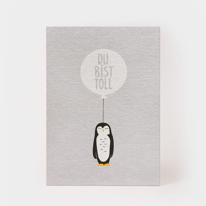 Postkarte - du bist toll | Kartenmarie - toietmoi-laboutique