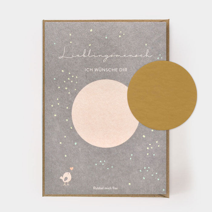 Rubbelkarte - Lieblingsmensch | Kartenmarie - toietmoi-laboutique