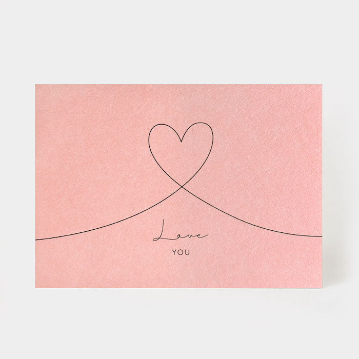 Postkarte - Love you | Kartenmarie - toietmoi-laboutique
