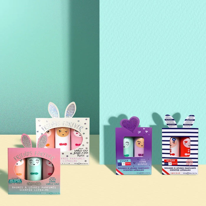 Lip Balm Trio, Erdbeer/Marshmallow/Kirsche | inuwet - toietmoi-laboutique