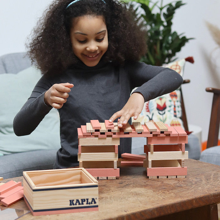 Kapla, 40er Quadrat, rosa | Kapla - toietmoi-laboutique