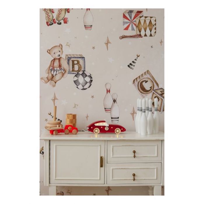 Holzlampe, kleines Auto rot | Little Lights - toietmoi-laboutique