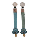 Schnullerkette, 2er Set, olivegrün/denim | Fabelab - toietmoi-laboutique