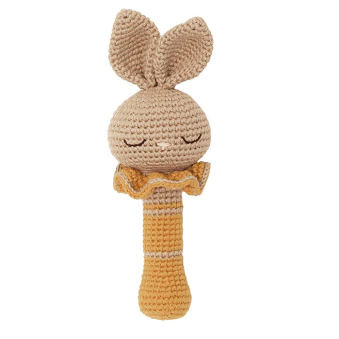 Rassel, handgehäkelte, Hase | Patti Oslo - toietmoi-laboutique