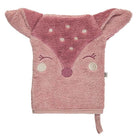 Frottee-Waschlappen, rosa mit Reh | Pippi - toietmoi-laboutique