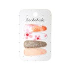 4 Haarclips, gold/orange | Rockahula - toietmoi-laboutique