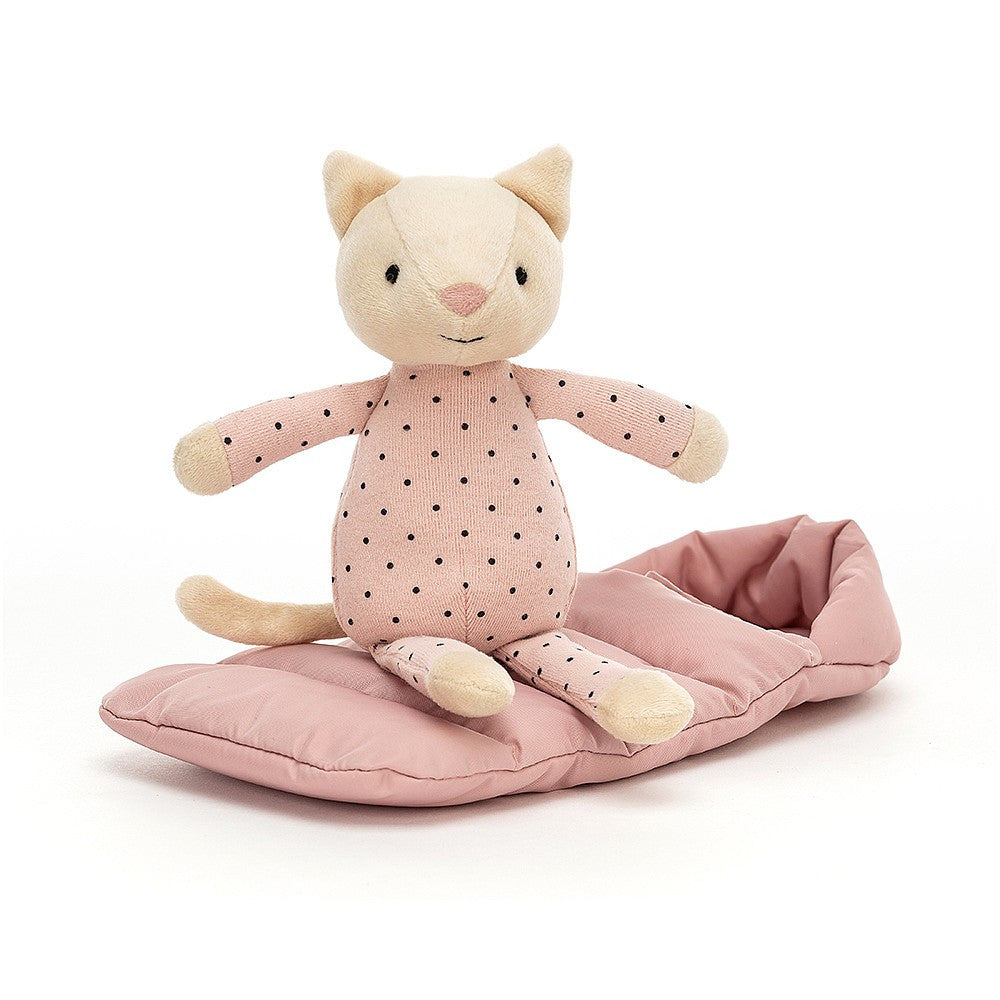 Kuscheltier, Katze im Schlafsack | Jellycat - toietmoi-laboutique