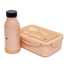 Trinkflasche Stahl, apricot mit Tropfen | Petit Monkey - toietmoi-laboutique