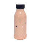 Trinkflasche Stahl, apricot mit Tropfen | Petit Monkey - toietmoi-laboutique