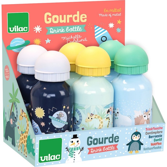 Kleine Trinkflasche aus Metall | Vilac - toietmoi-laboutique