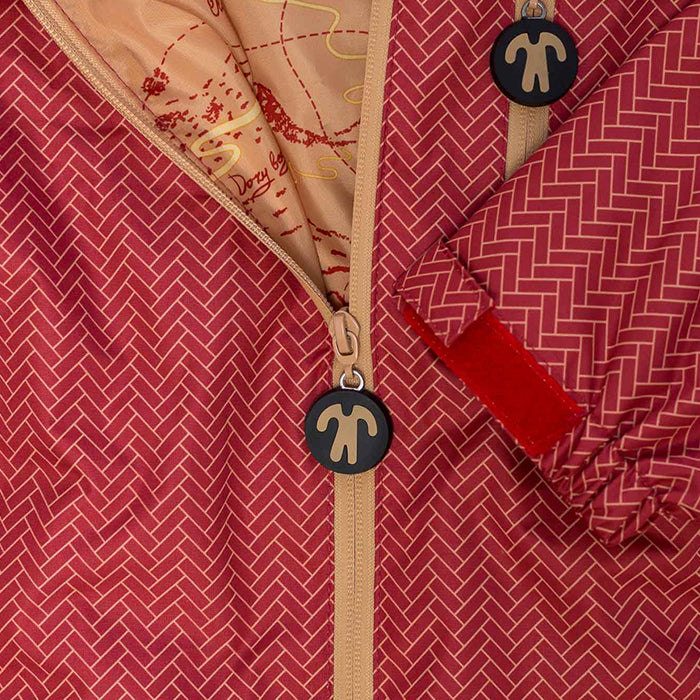 Regensuit, WICK, rot/beige | Ducksday - toietmoi-laboutique
