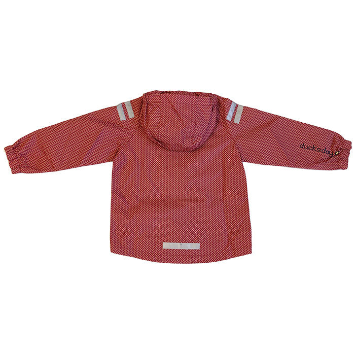 Regenjacke, WICK, rot/beige | Ducksday - toietmoi-laboutique